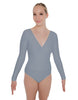 Solid Lycra LS Crossover Leotard