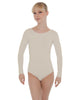 Solid Lycra LS Open Bow Back Leotard