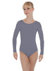 Solid Lycra LS Open Bow Back Leotard