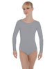Solid Lycra LS Open Bow Back Leotard