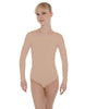 Solid Lycra LS Open Bow Back Leotard