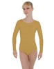 Solid Lycra LS Open Bow Back Leotard