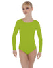 Solid Lycra LS Open Bow Back Leotard