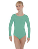 Solid Lycra LS Open Bow Back Leotard