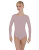 Solid Lycra LS Open Bow Back Leotard