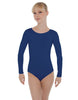 Solid Lycra LS Open Bow Back Leotard