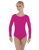 Solid Lycra LS Open Bow Back Leotard