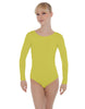 Solid Lycra LS Open Bow Back Leotard
