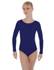 Solid Lycra LS Open Bow Back Leotard