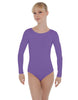 Solid Lycra LS Open Bow Back Leotard