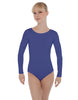 Solid Lycra LS Open Bow Back Leotard