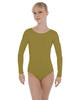 Solid Lycra LS Open Bow Back Leotard