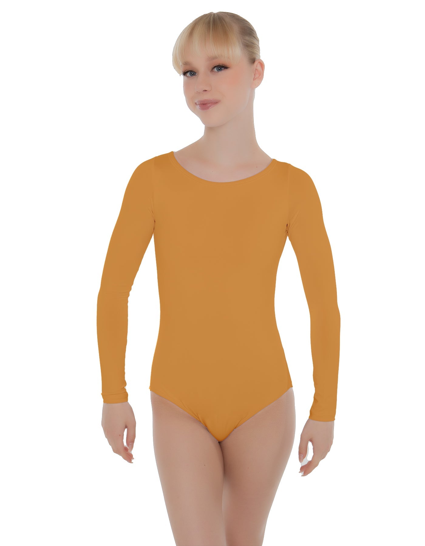 Solid Lycra LS Open Bow Back Leotard