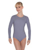 Solid Lycra LS Leotard Open Back