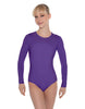 Solid Lycra LS Leotard Open Back