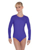 Solid Lycra LS Leotard Open Back