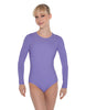 Solid Lycra LS Leotard Open Back