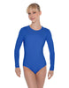 Solid Lycra LS Leotard Open Back