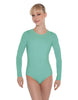 Solid Lycra LS Leotard Open Back
