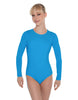 Solid Lycra LS Leotard Open Back