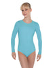 Solid Lycra LS Leotard Open Back