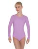 Solid Lycra LS Leotard Open Back