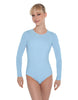 Solid Lycra LS Leotard Open Back
