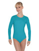 Solid Lycra LS Leotard Open Back
