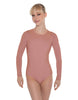 Solid Lycra LS Leotard Open Back