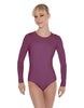 Solid Lycra LS Leotard Open Back