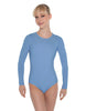Solid Lycra LS Leotard Open Back