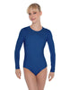 Solid Lycra LS Leotard Open Back