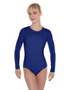 Solid Lycra LS Leotard Open Back