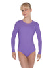 Solid Lycra LS Leotard Open Back