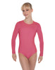 Solid Lycra LS Leotard Open Back