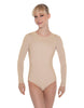 Solid Lycra LS Leotard Open Back