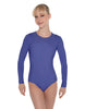 Solid Lycra LS Leotard Open Back