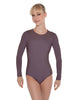 Solid Lycra LS Leotard Open Back