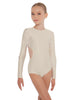 Solid Lycra LS Leotard Triangle Back