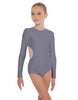 Solid Lycra LS Leotard Triangle Back