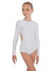 Solid Lycra LS Leotard Triangle Back