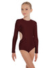 Solid Lycra LS Leotard Triangle Back