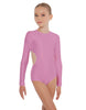 Solid Lycra LS Leotard Triangle Back