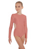 Solid Lycra LS Leotard Triangle Back