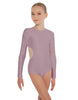 Solid Lycra LS Leotard Triangle Back