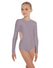 Solid Lycra LS Leotard Triangle Back