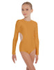 Solid Lycra LS Leotard Triangle Back