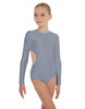 Solid Lycra LS Leotard Triangle Back