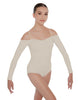 Solid Lycra Off The Shoulder LS Leotard