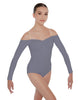 Solid Lycra Off The Shoulder LS Leotard